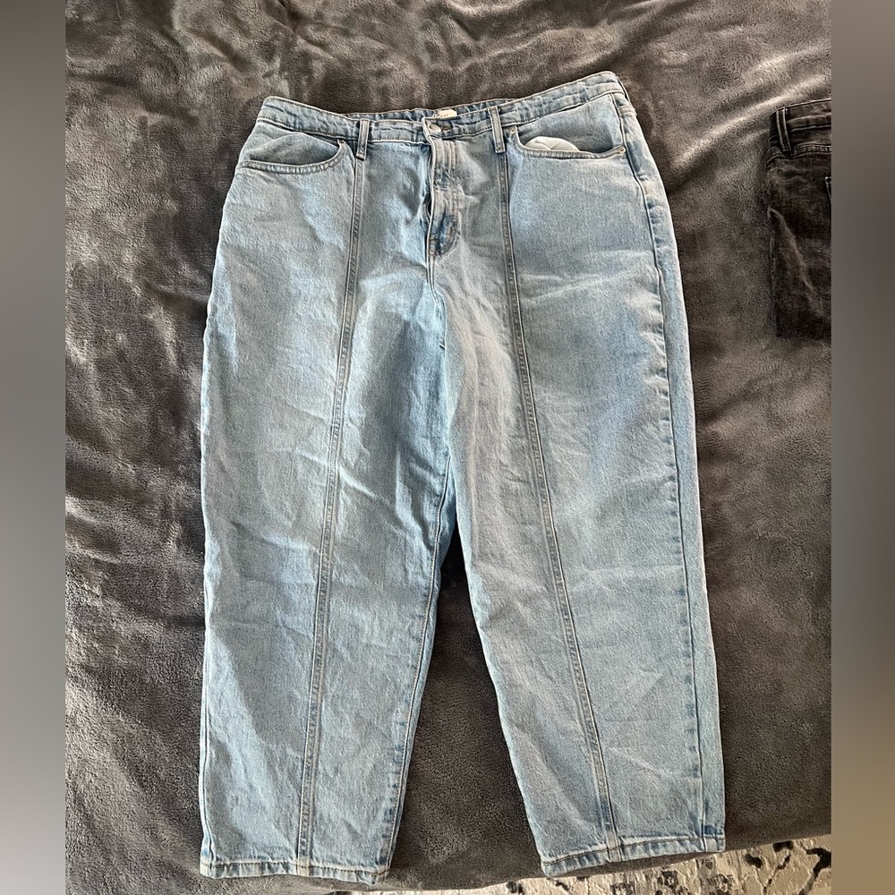 A New Day Straight Mom Jeans Light Wash